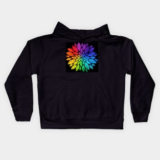 Rainbow Flower Kids Hoodie